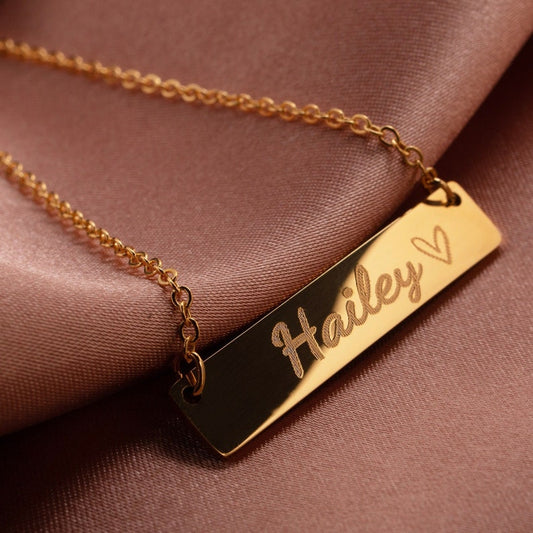Personalized Name Necklace Birthday Anniversary gift 16k Gold Plated  Birthday Gift best holiday gift