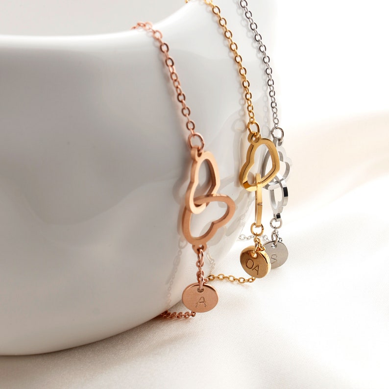 16K Gold Personalized Heart Anklet: Custom Name Dainty Ankle Bracelet