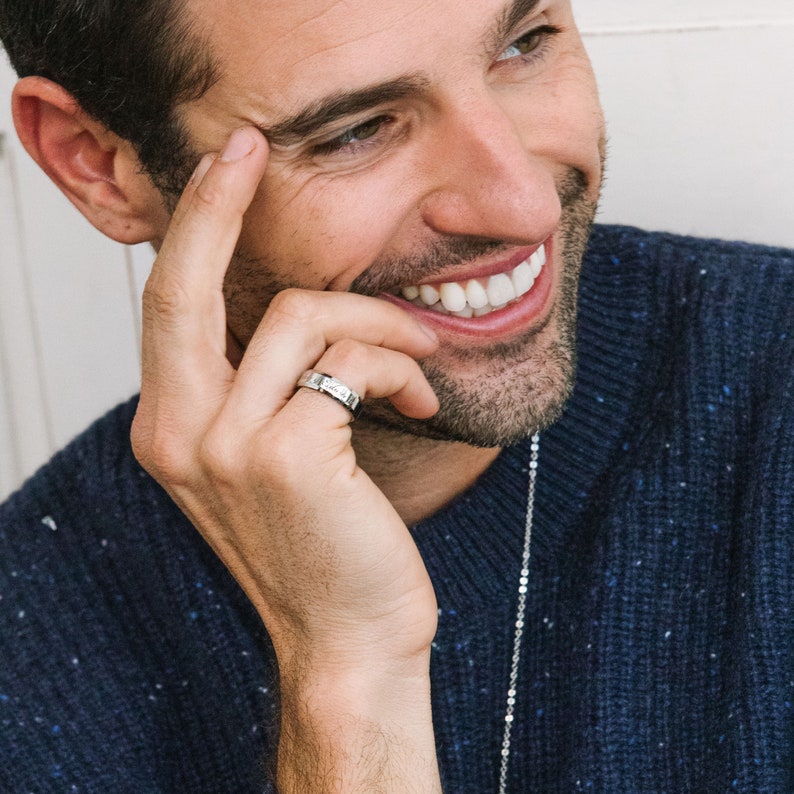 Personalized Inspiration Ring: Custom Message, Handmade Jewelry