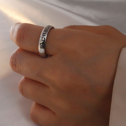 Handmade Personalized Rings Best Friend Personalized Gift For her Ring Engraved Initial Ring Unique ring