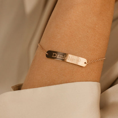 Personalized Bracelet Engraved Name Jewelry Custom Friendship Bridesmaid Proposal Family Anniversary