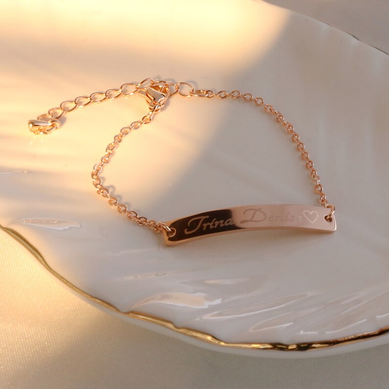 Bracelets for Women Personalized Jewelry Gift with Custom Name Engraved Bracelet for her