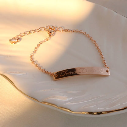 Bracelets for Women Personalized Jewelry Gift with Custom Name Engraved Bracelet for her
