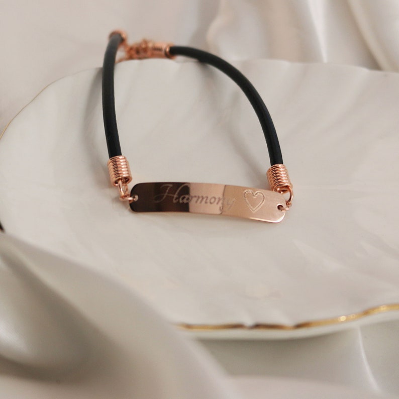 Personalized Leather Name Bracelet: Friendship Couple Gift