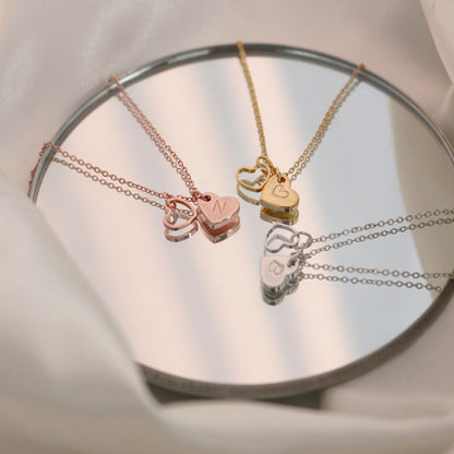 Dainty Heart Initial Anklet: Trendy Beach Ankle Bracelet
