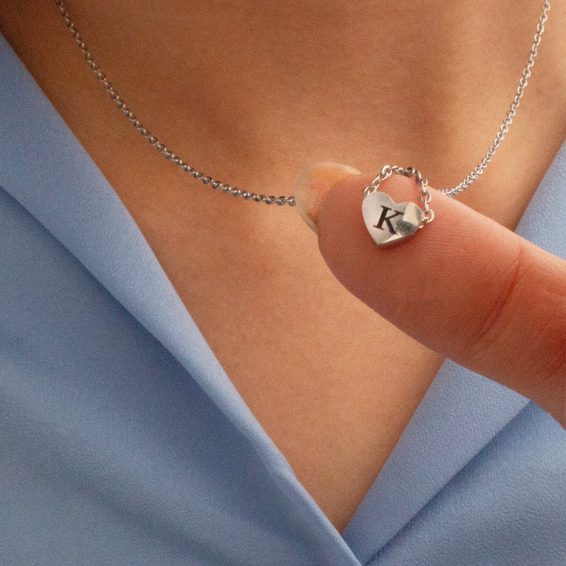Silver Red Heart Pendant Necklace: 16K Plated Love Charm