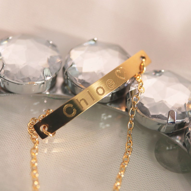 Personalized Name Anklet: 16K Plated Adjustable Ankle Bracelet