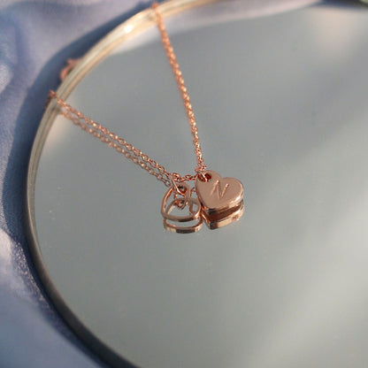 Dainty Heart Initial Anklet: Trendy Beach Ankle Bracelet