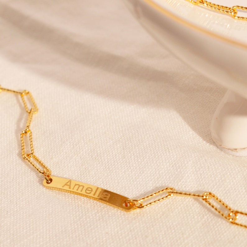 Personalized clip chain bracelet your name bracelets best gift for her