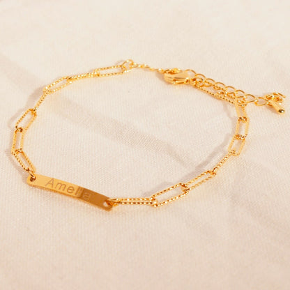Personalized clip chain bracelet your name bracelets best gift for her