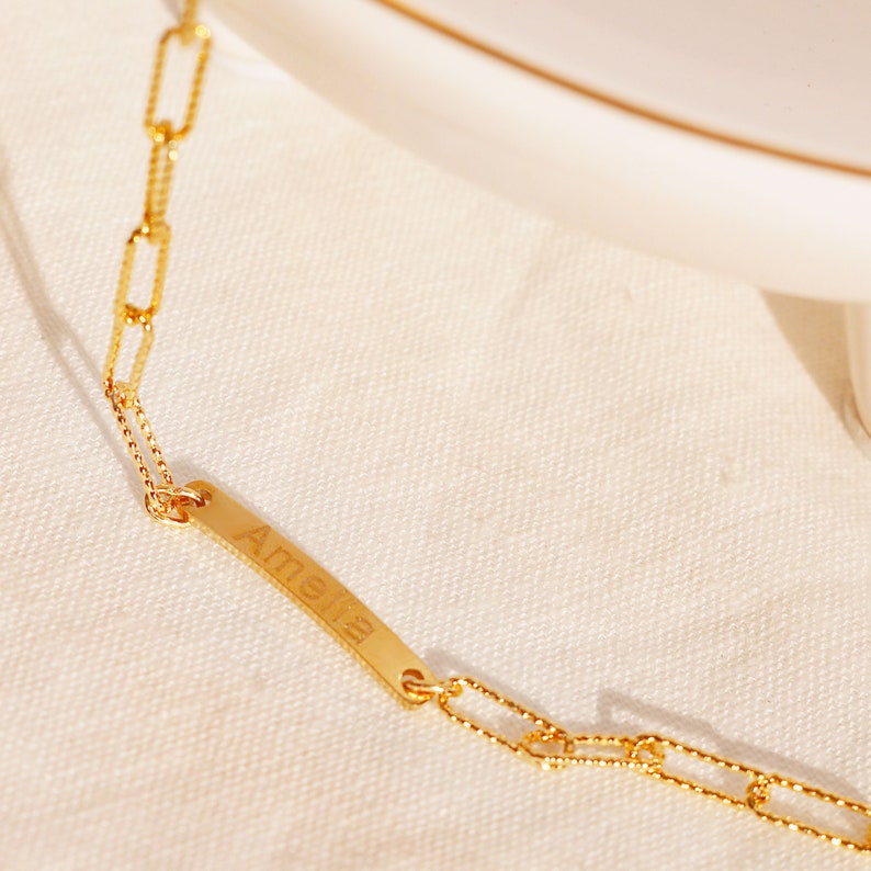 Personalized clip chain bracelet your name bracelets best gift for her