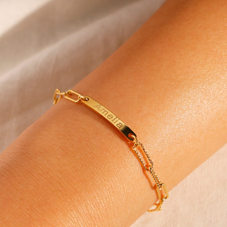 Personalized clip chain bracelet your name bracelets best gift for her