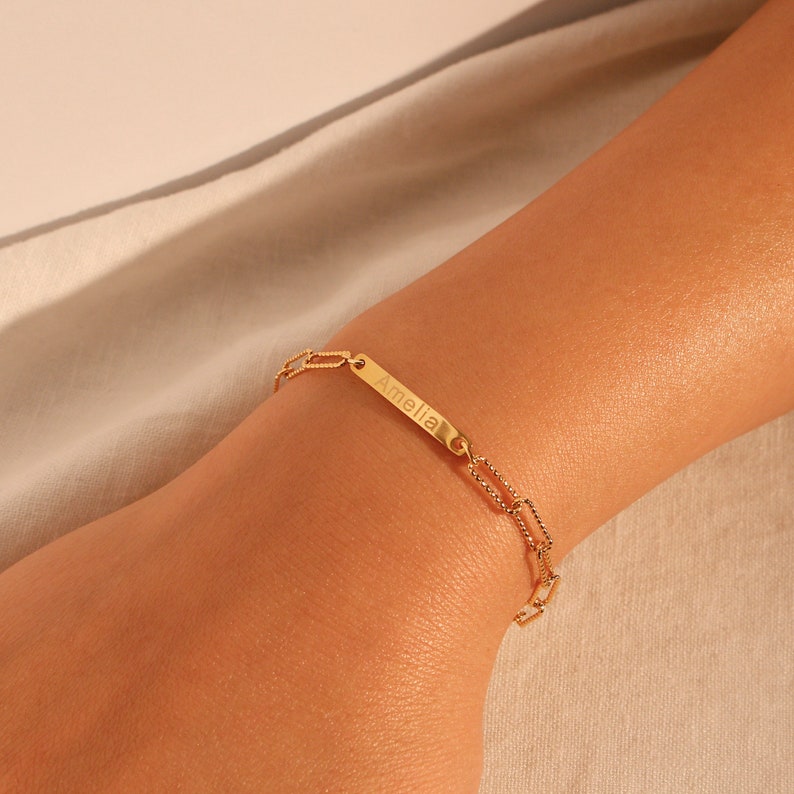 Personalized clip chain bracelet your name bracelets best gift for her