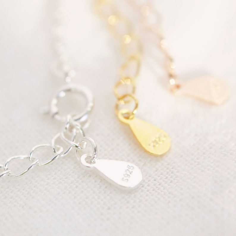 Sterling Silver Personalized Bracelet: Gold Plated Name, Initial, Date