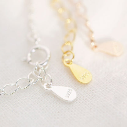 Sterling Silver Personalized Bracelet: Gold Plated Name, Initial, Date