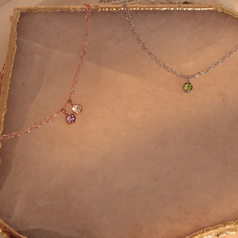 Birthstone Gold Hand Chain Bracelet for Her Link Ring Bracelet slave Bracelet Finger Chain Bracelet