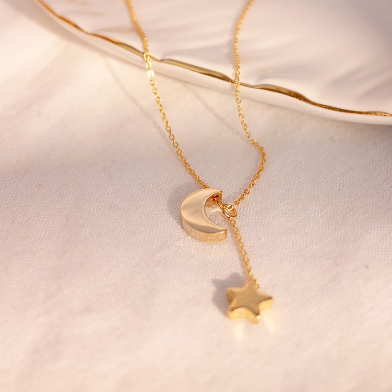 Moon & Star Anklet: 16K Gold Plated Friendship Jewelry