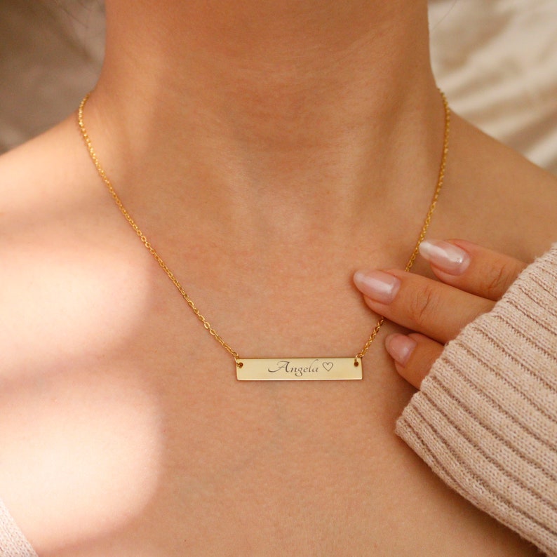 Sterling Silver Personalized Name Necklace: Custom Jewelry Gift