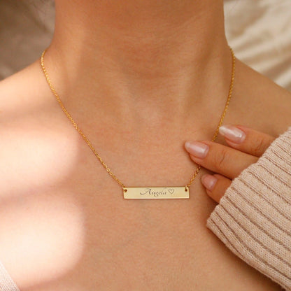 Sterling Silver Personalized Name Necklace: Custom Jewelry Gift