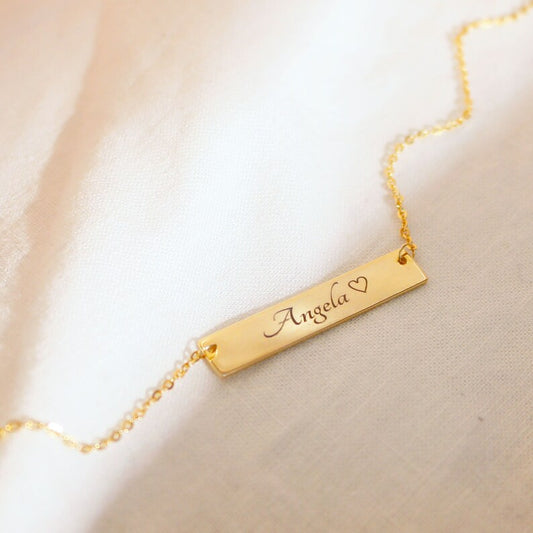 Sterling Silver Personalized Name Necklace: Custom Jewelry Gift