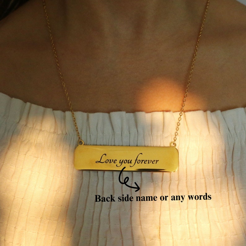 Christmas gift necklace your name letter holiday gift