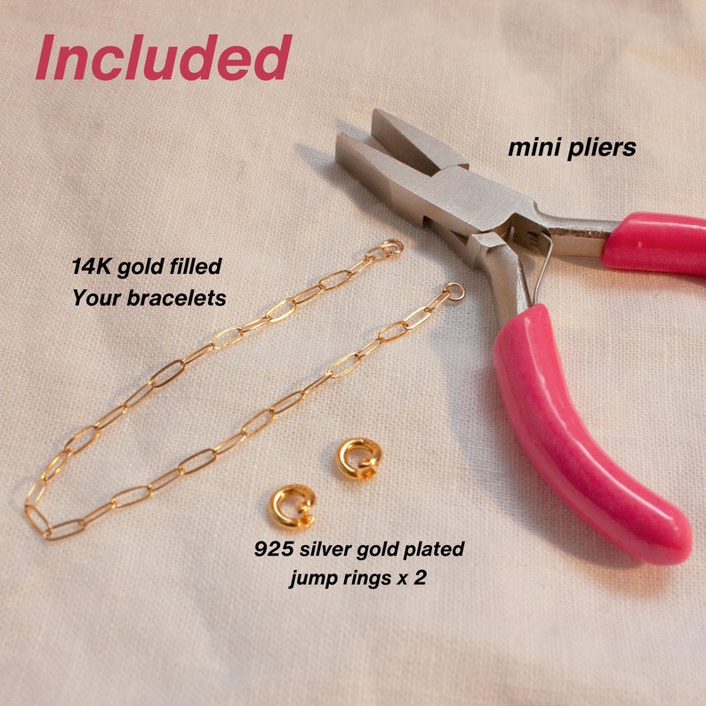 DIY permanent bracelet 14K Gold Filled bracelets best gift for her