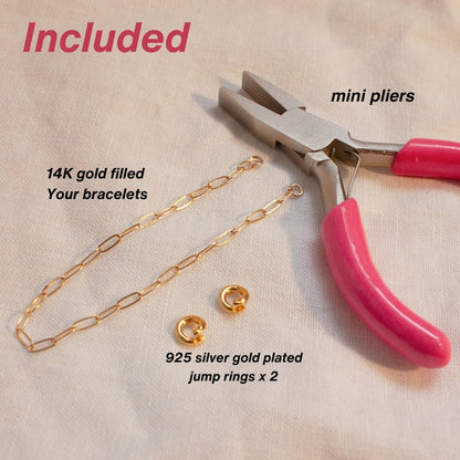 DIY permanent bracelet 14K Gold Filled bracelets best gift for her