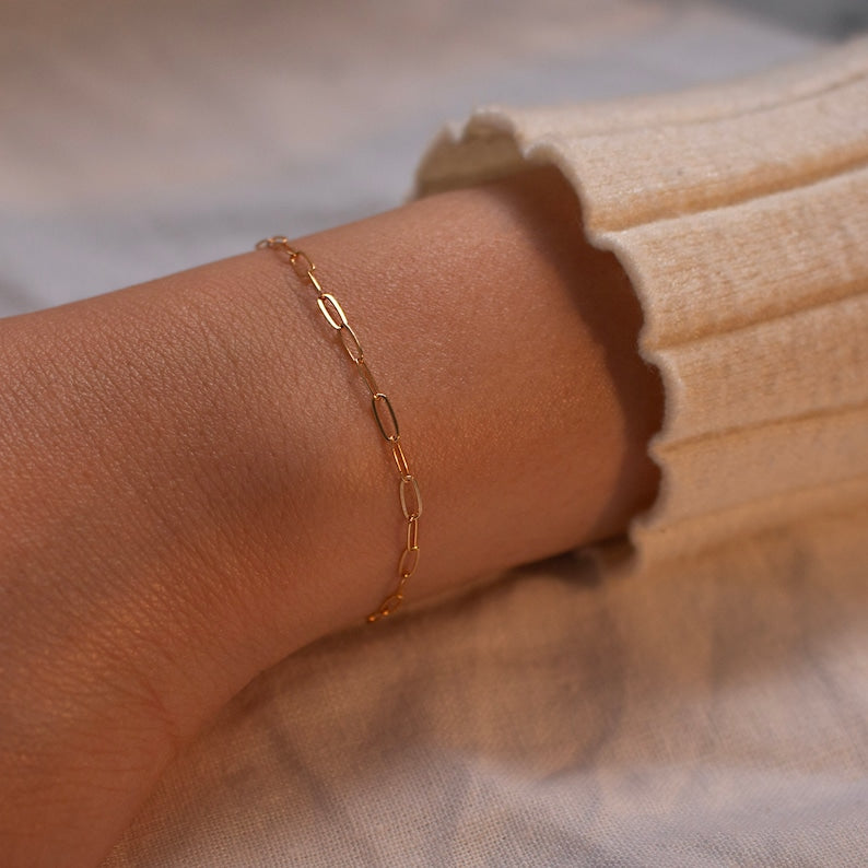 DIY permanent bracelet 14K Gold Filled bracelets best gift for her