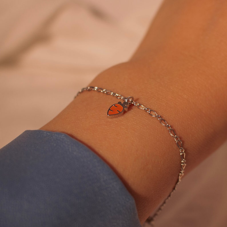 Carrot bracelet cute dainty mini carrots bracelets veggie bracelet best gift for her best