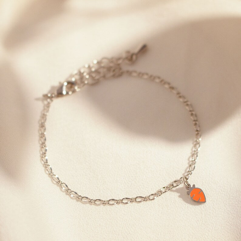 Carrot bracelet cute dainty mini carrots bracelets veggie bracelet best gift for her best