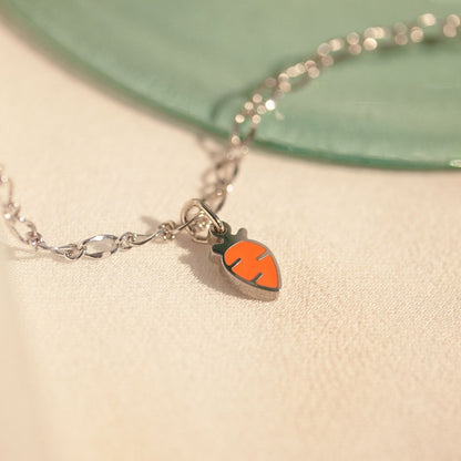 Carrot bracelet cute dainty mini carrots bracelets veggie bracelet best gift for her best