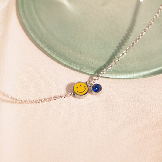 Smile Bracelet with Birthstone