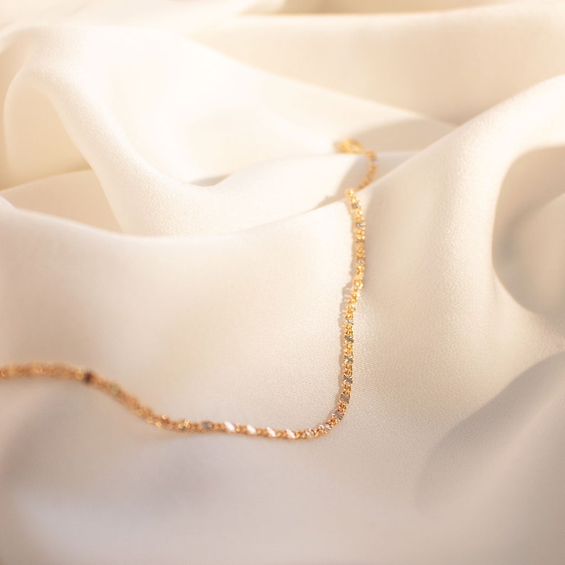 Personalized chain ankle bracelets dainty gold anklets simple anklet