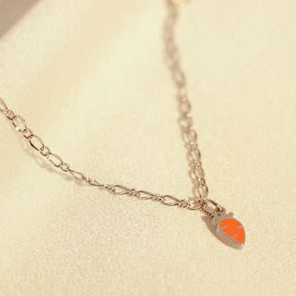Dainty Carrot Anklet: Silver Korean Style Ankle Bracelet