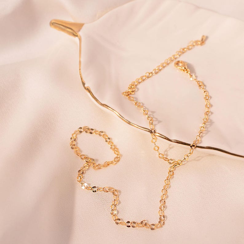 14k gold filled ring chain bracelet slave bracelets waterproof gold bracelets best gift