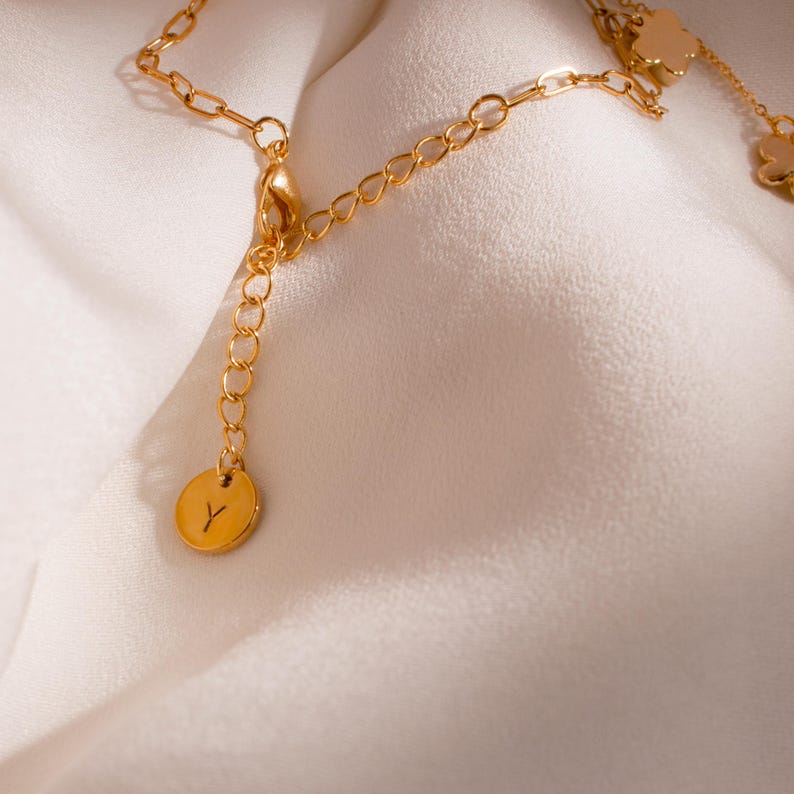 Gold Flower Butterfly Ankle Bracelet: Stainless Steel Dangle Anklet