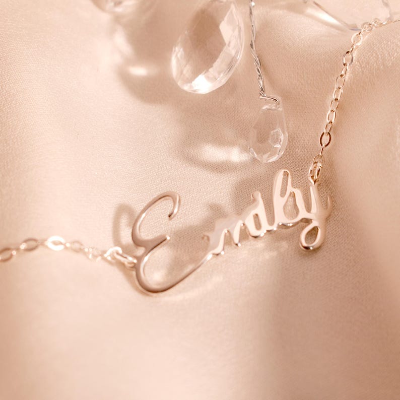 Handmade Sterling Silver Name Bracelet: Personalized Custom Jewelry