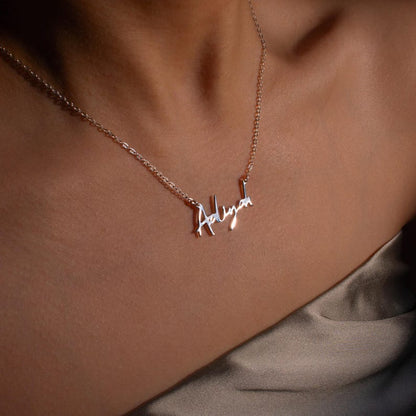 Personalized Sterling Silver Name Necklace - Handmade in USA