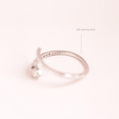 Snake 925 Sterling Silver Ring Adjustable, Gift-Ready Rings Best gifts for her